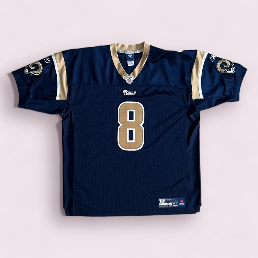 NFL Reebok St. Louis/Los Angeles Rams Sam Bradford Number 8 Jersey - Navy